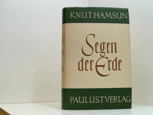 Segen der erde knut hamsun - segen,