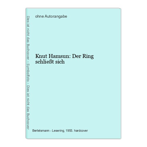 Knut hamsun der ring - hamsun:,
