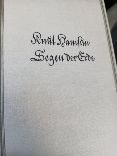 Knut hamsun segen der - –,