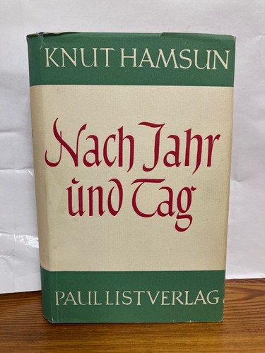 Nach jahr und tag - tag, hamsun