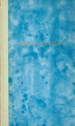 Romane der reife - reife, hamsun