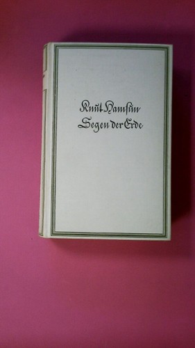 261271 knut hamsun segen der - hamsun,