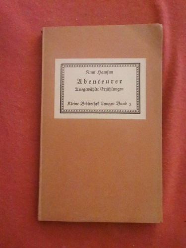 Antiquarische buch knut hamsun - buch,